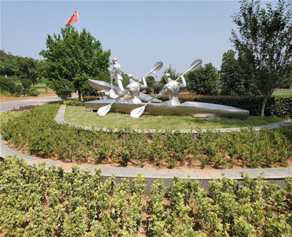 安徽省水上运动俱乐部不绣钢雕塑尺寸9.5米